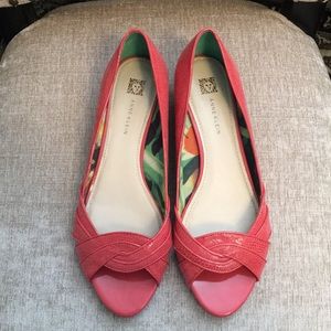 Wedge open toe dress shoes